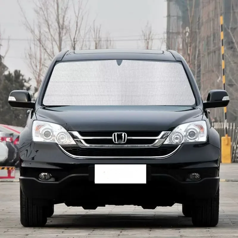 

Для Honda CRV CR-V 2007-2011, автомобильный солнцезащитный козырек, сетчатая занавеска для лобового стекла, задняя зеркальная занавеска, серебристый