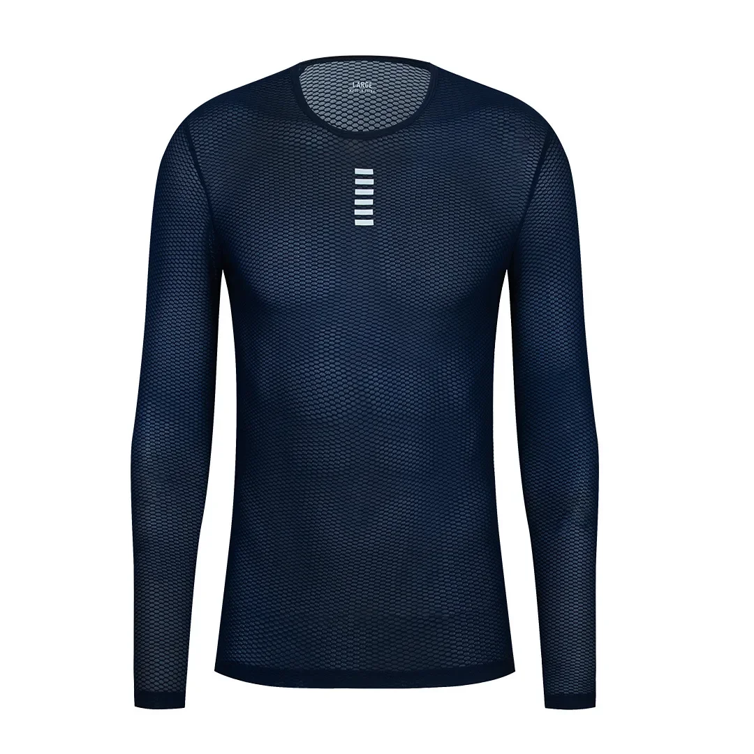 Майка Row велосипедный костюм сетчатая однотонная рубашка с длинными рукавами