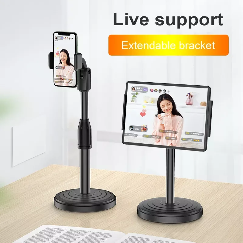 

Desk Tablet Holder Adjustable Height Desktop Portable Stand For IPad for phone Live