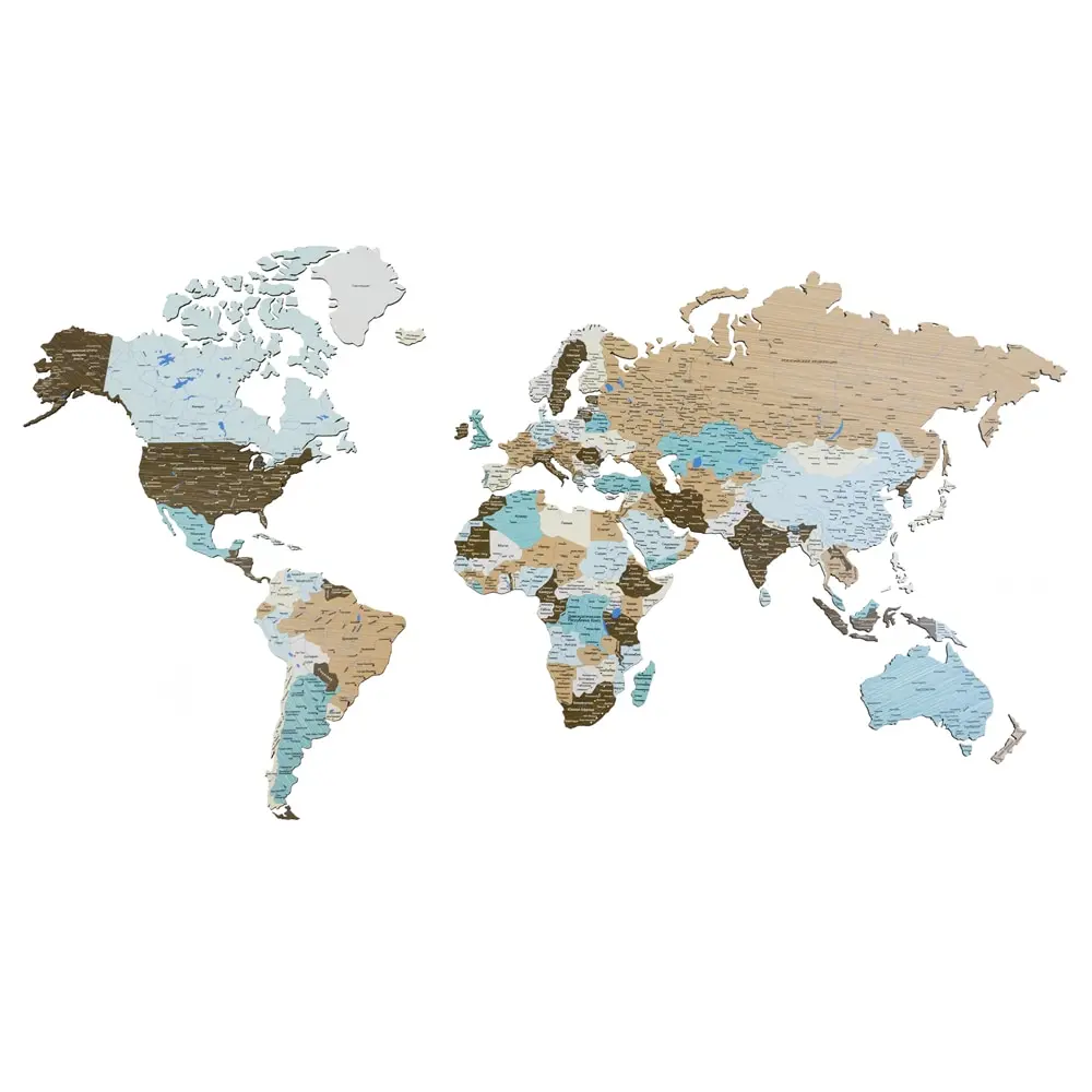 Карта мира настенная Ozon