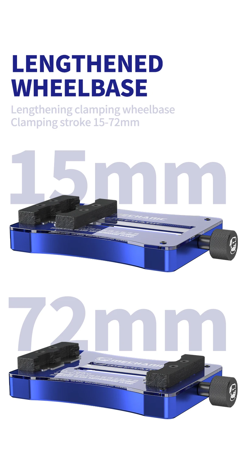 Фото 【MECHANIC】G-Fix Jig с термостойким приспособлением из закаленного стекла, печатная плата, материнская плата, чип процессора, IC, оловянная посадка, универсальный зажим №4