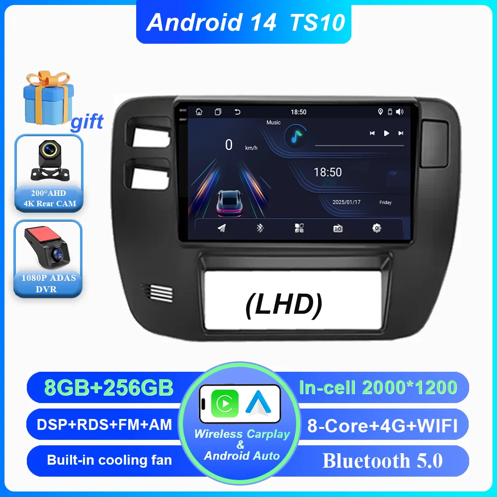 

Автомобильный DVD Android стерео радио для Nissan Patrol Y61 1997-2005 годов авто высокопроизводительный процессор мультимедийный видеоплеер WIFI Bluetooth 4G