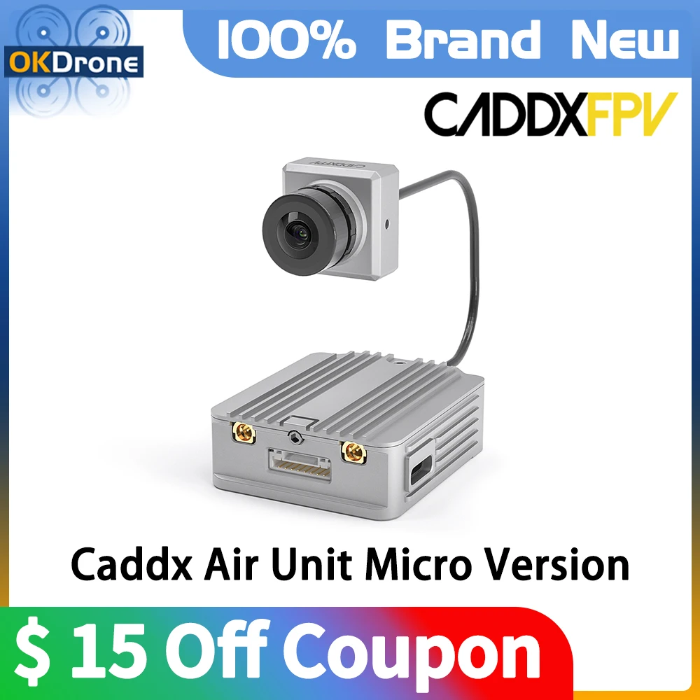 

Caddx Air Unit Kit Micro Version 28ms Low Latency 720p 120fps 4km HD Caddx FPV System for DJI Goggles V2 Racing Drone