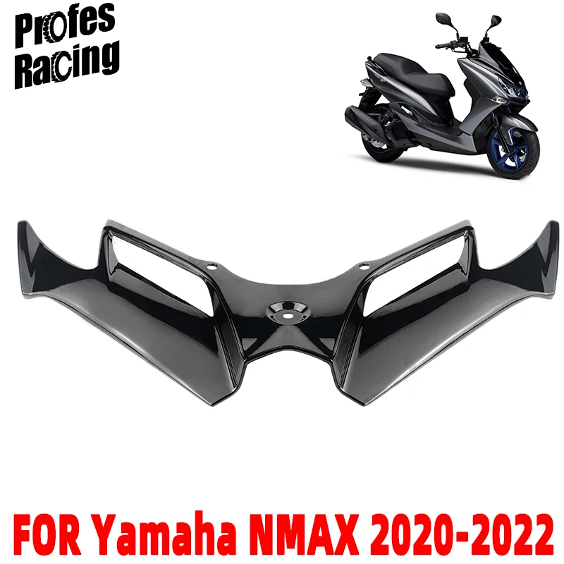 

Motorcycle Front Fairing Aerodynamic Winglet Wing Cover Trim For Yamaha Nmax Nmax125 Nmax155 2020-2022 Carbon Fiber Style