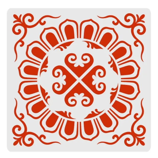 

15*15 Creative Layering Stencils Spray stencil DIY Scrapbook photo album Decorative Embossing DIY Card Crafts