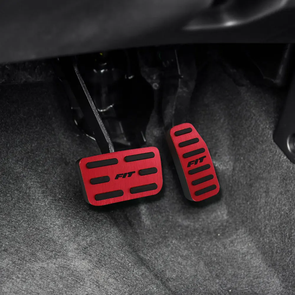 

2Pcs/Set AT Car Pedals Auto Brake Gas Pedal Protector Cover for Honda Fit Jazz 2011 - 2020 Replacement Parts Accessories