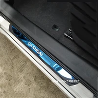 for nissan qashqai j11 2019 2020 2021 door sill sticker trim stainless steel scuff plate guard protector car accessories