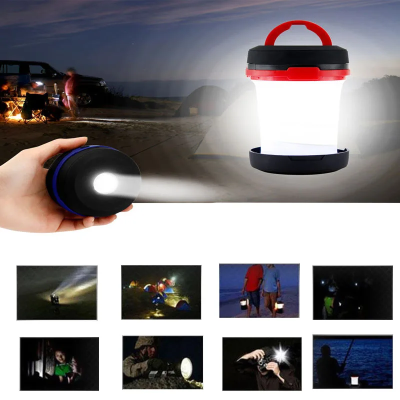 Освещение для кемпинга: наружный люстра-фонарь для палатки, аварийный светодиодный прожектор.