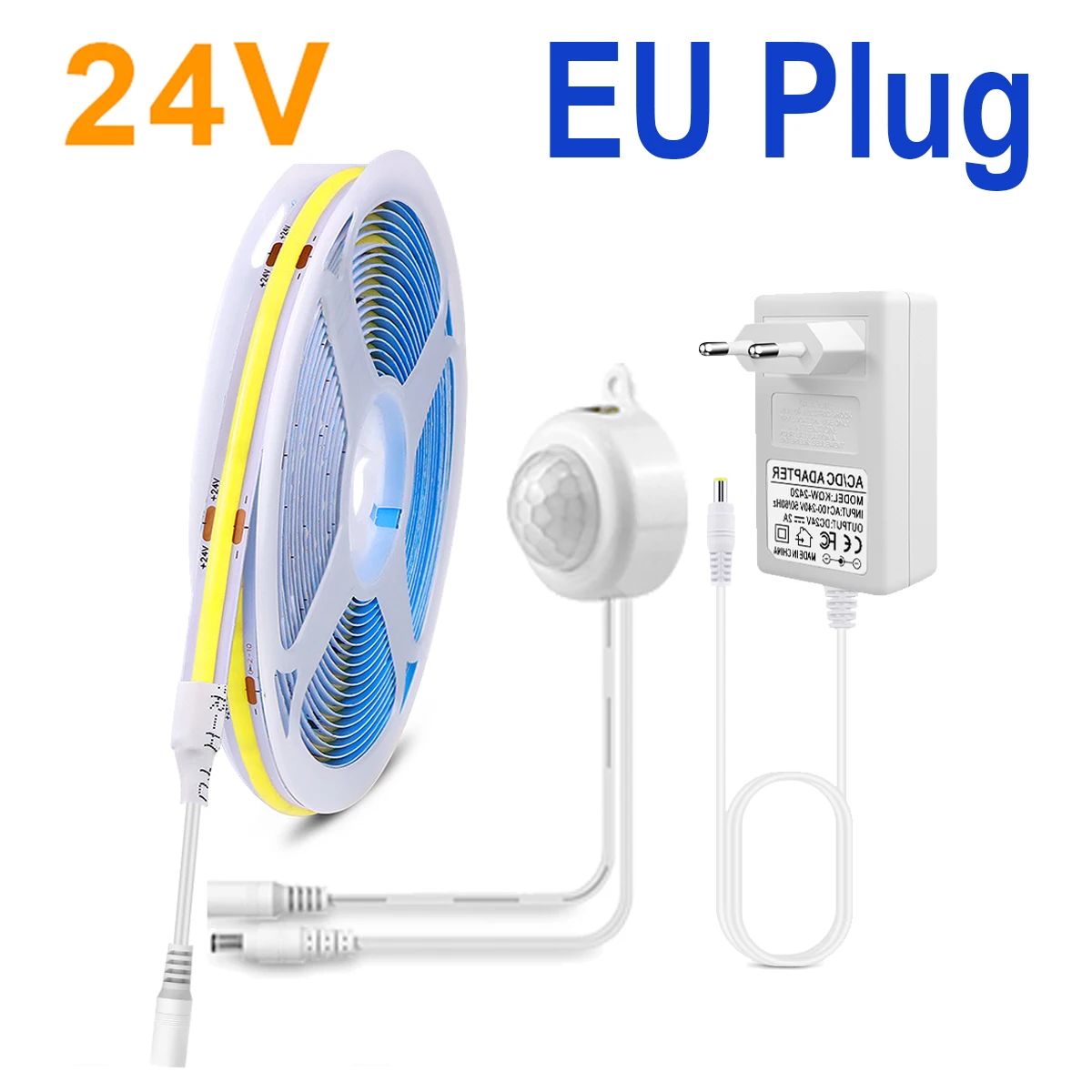 

Светодиодная лента COB 24В 320LED/м 8мм с датчиком движения