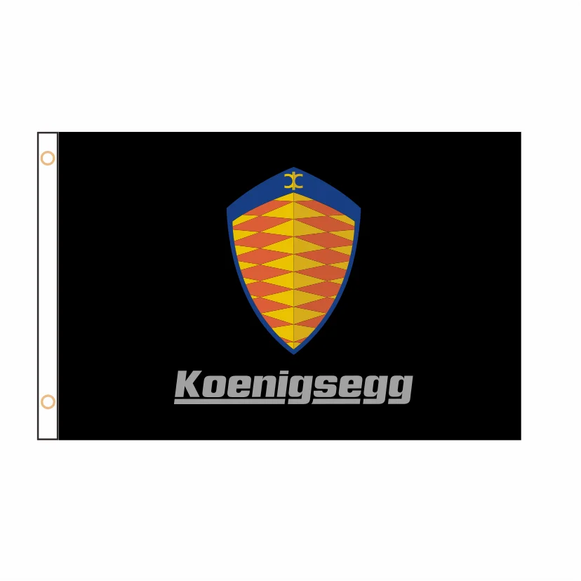 

Free Design Koenigsegg Flag Banner 2ft*3ft 3ft*5ft Polyester Advertising Car QZ-112