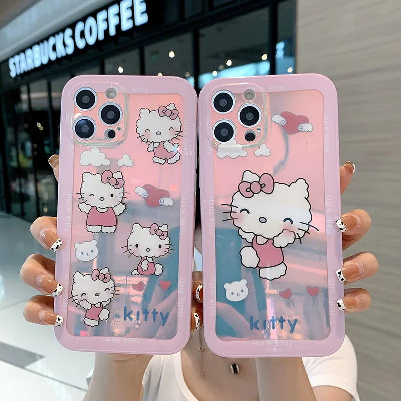 

Bandai Hello Kitty Kawaii Phone Case for iphone 7 8 13 12 Pro Max 11 Plus X Xs Max XR Cover