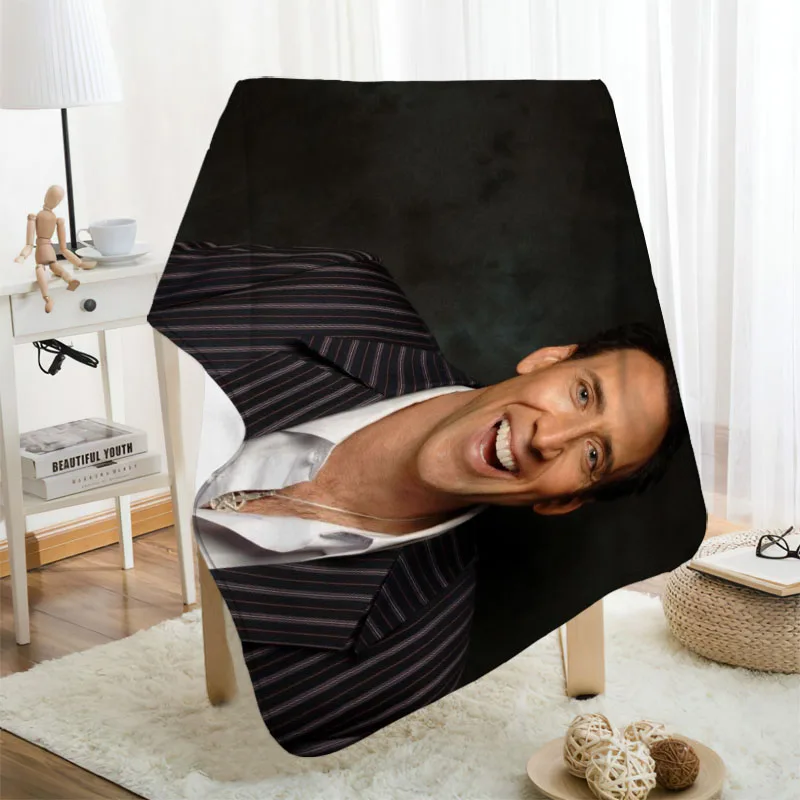 

Фланелевое Одеяло «Николаса Кейдж», создайте собственное одеяло, фланелевое одеяло для дивана