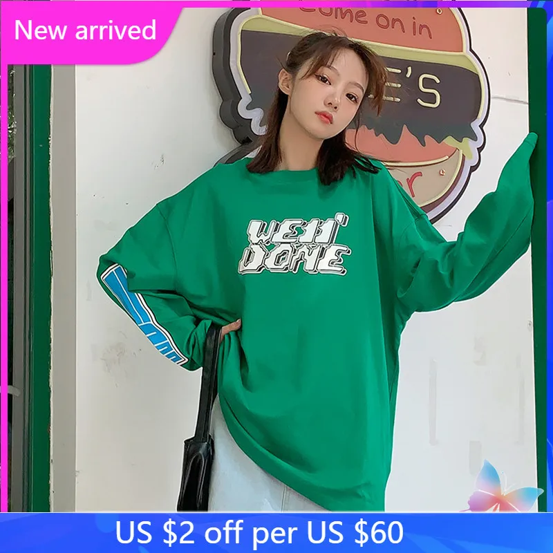 

22ss WE11DONE Sweatshirts Men's and Women's Fun Letters Loose Long-sleeved Welldone T-shirt