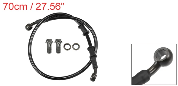 

Motoforti 90 см мотоциклетный плетеный гидравлический тормозной шланг масляный черный армейский зеленый 1 комплект