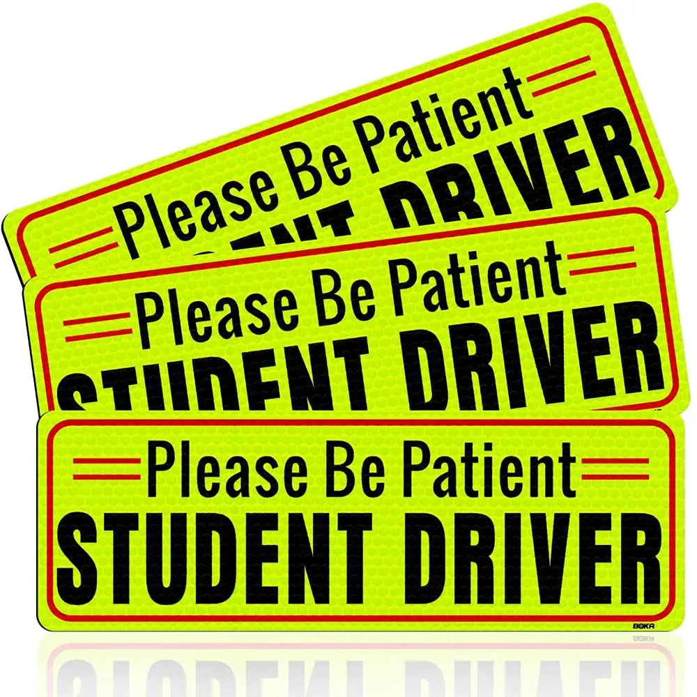 Светоотражающая Магнитная Автомобильная Наклейка Для Водителей И Студентов