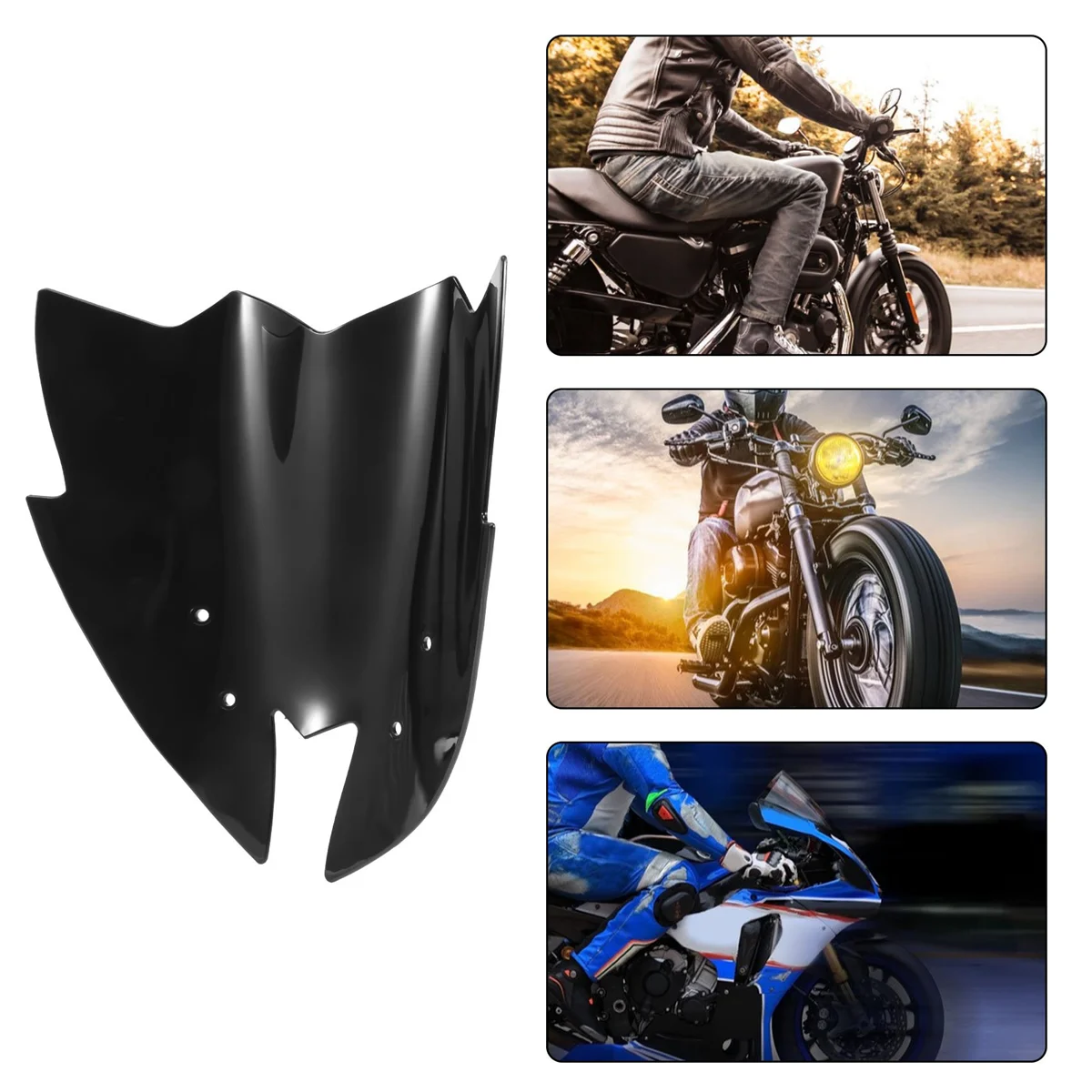 

Motorcycle Black Windshield Viser VIsor for Z800 2012-2016
