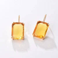 european and american holiday gift jewelry fashion trend earrings female square personality earrings