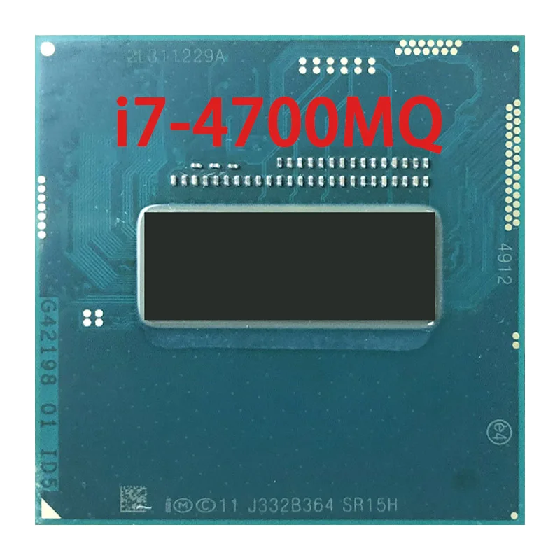 

Процессор Intel Core i7-4700MQ i7 4700MQ SR15H 2,4 ГГц четырехъядерный восьмипоточный Процессор 6 Мб 47 Вт Разъем G3 / rPGA946B