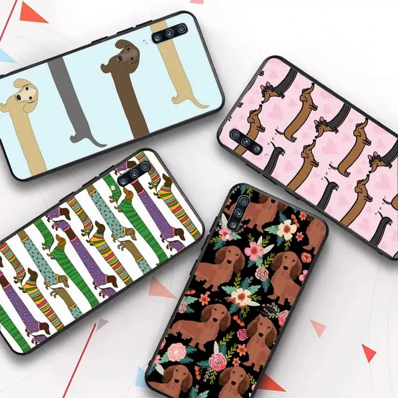 

TOPLBPCS Cartoons Dachshund Bulldog Phone Case for Samsung A51 A30s A52 A71 A12 for Huawei Honor 10i for OPPO vivo Y11 cover