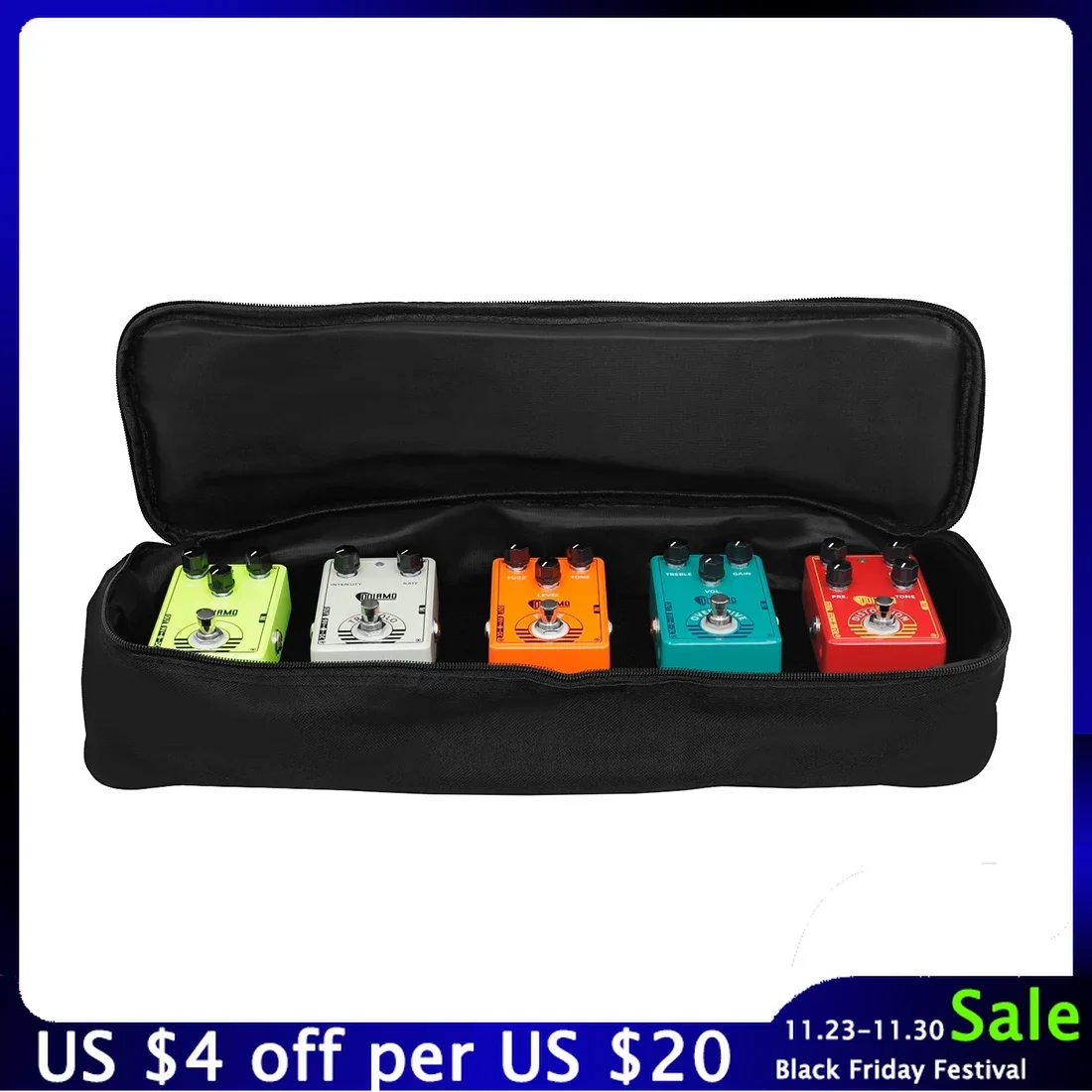 

Caline CB-107 Integrated Effector Peda Guitar Components Accessories Portable Black Fixed Bracket With Handbag