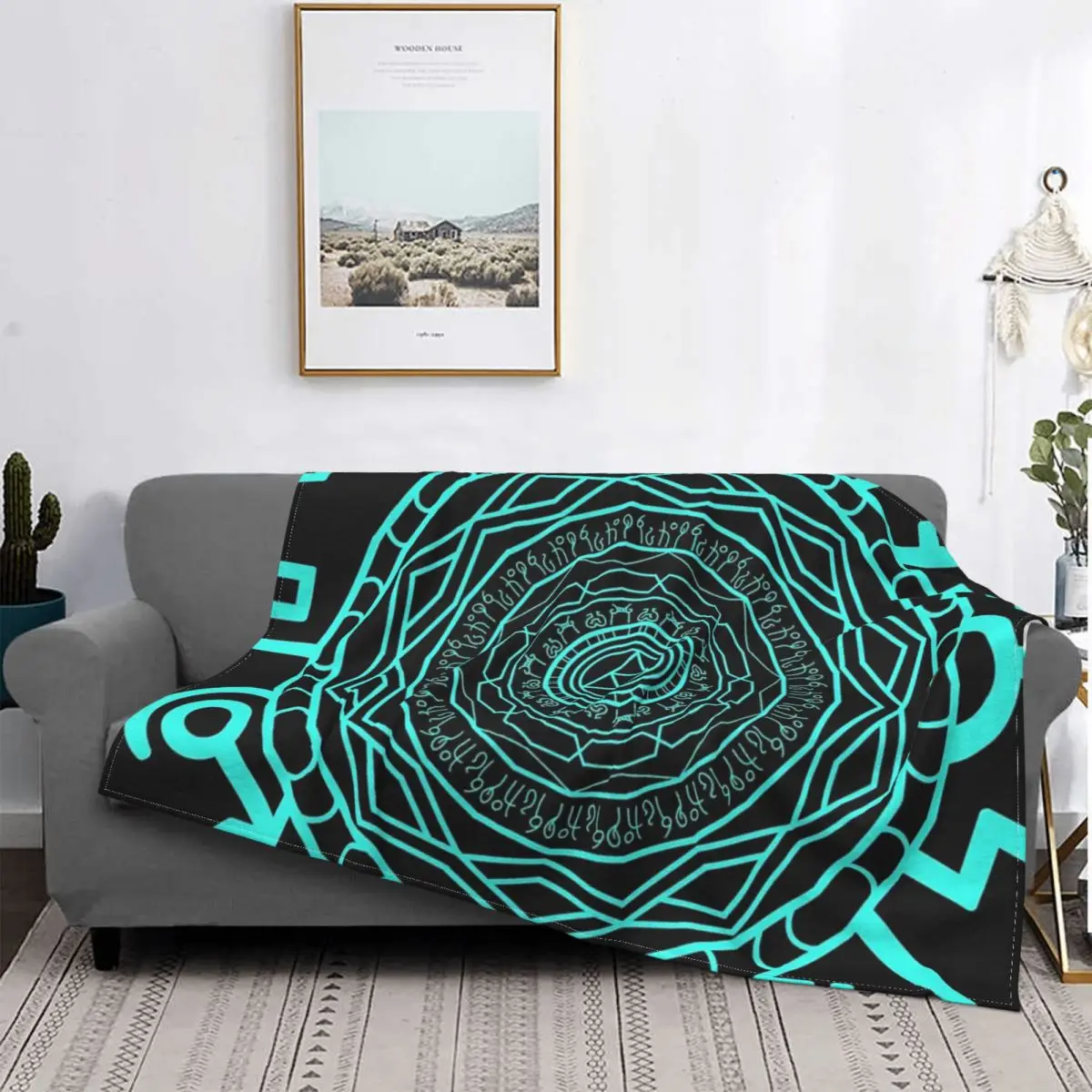 

Portal Stone-Manta a cuadros para cama, manta con capucha, colcha, 220x240