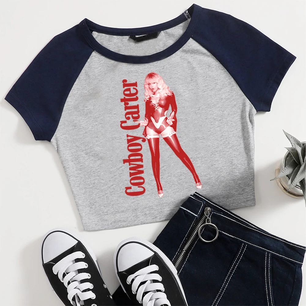 Ковбойский картер Бейонсе Укороченная рубашка Футболка This Ain't Texas Shirt Hold Em с