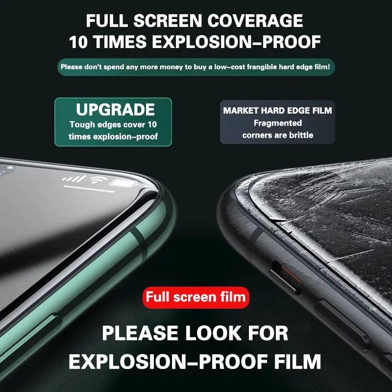 3pcs Protective Glass on For iPhone14 12 11 13 Pro Max Screen Protector for iphone X XR XS SE Mini 6S 7 8 plus Full Cover Glass