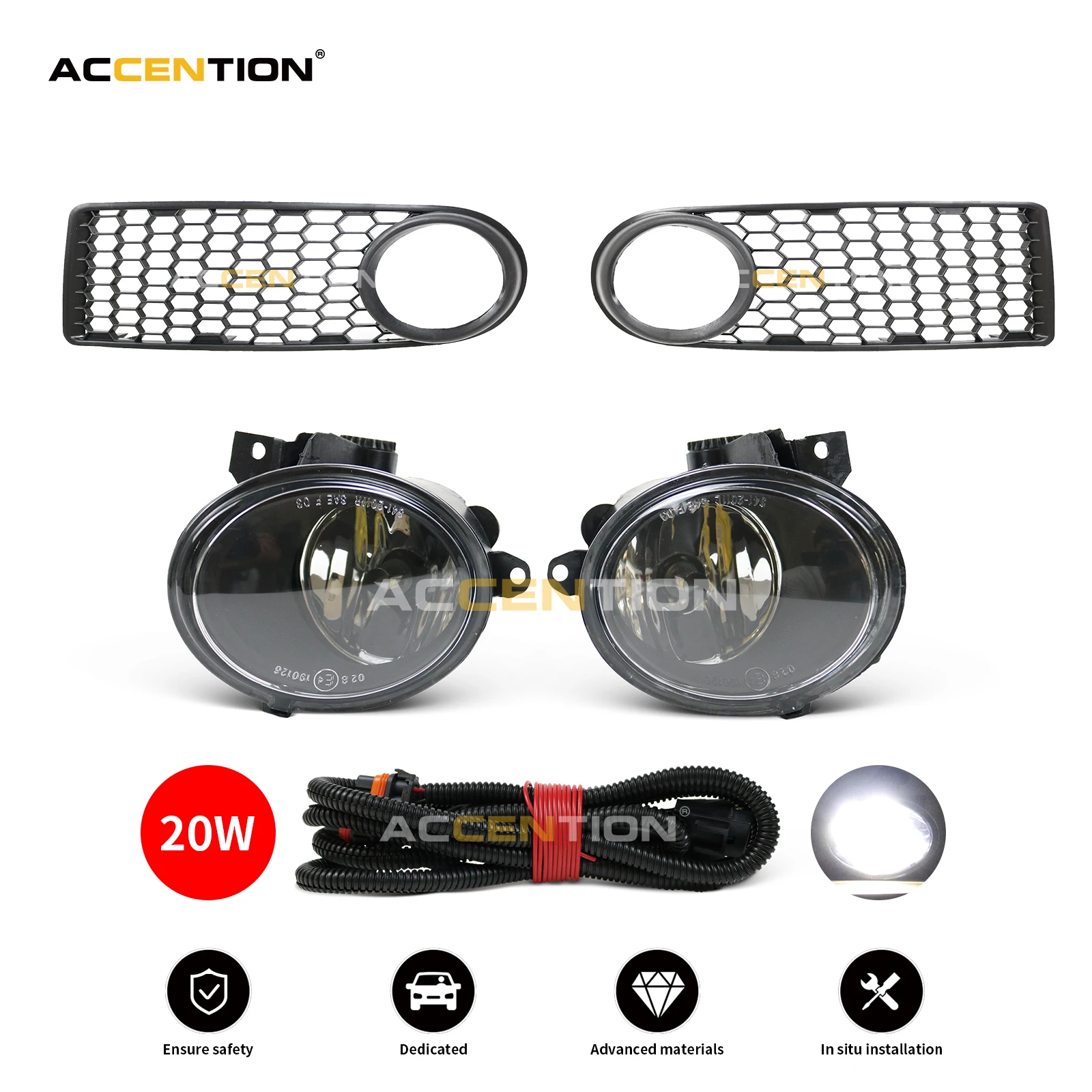 

Для VW Beetle 2006 2007 2008 2009 Автомобильный передний бампер светодиодный 20 Вт противотуманная фара противотумансветильник фара крышка решетка