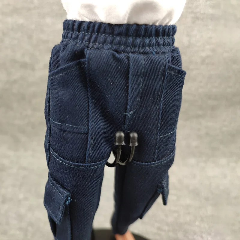 Мужская одежда в масштабе 1/6 темно-синий комбинезон повседневные брюки подходит