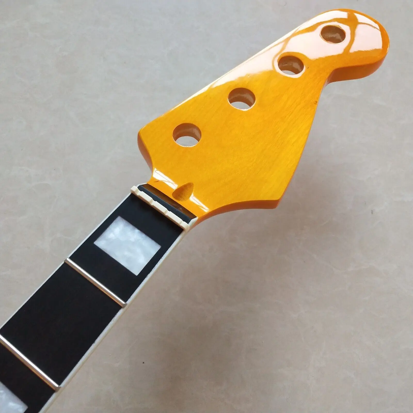 Enlarge High quality Yellow Maple Electric bass guitar neck 21 fret Rosewood fingerboard