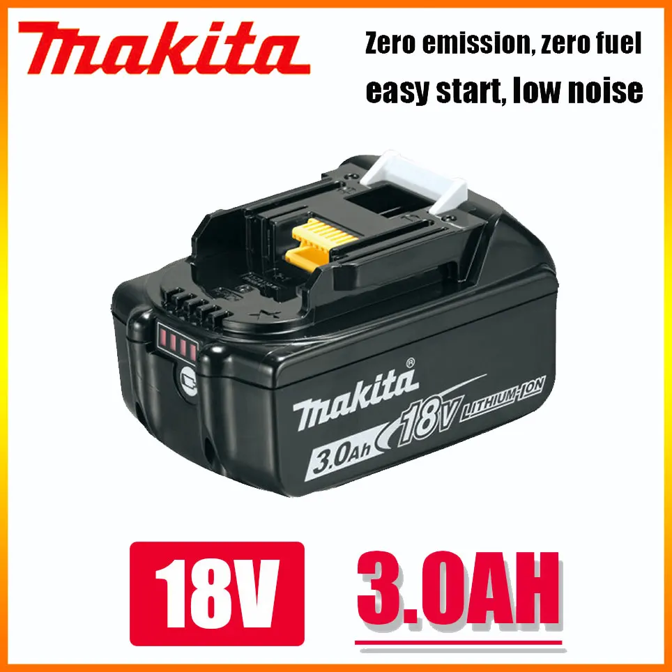 

100% Original Makita 18V 3.0Ah Rechargeable Power Tools Battery with LED Li-ion Replacement LXT BL1860B BL1860 BL1850 300mAh