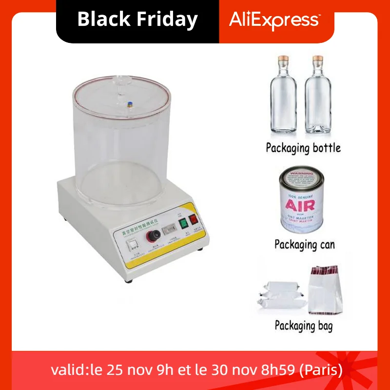 

Digital Air Leakage Tester Vacuum Seal Tester Plastic Can Bottle and Vacuum Packaging Leak Testing Machine