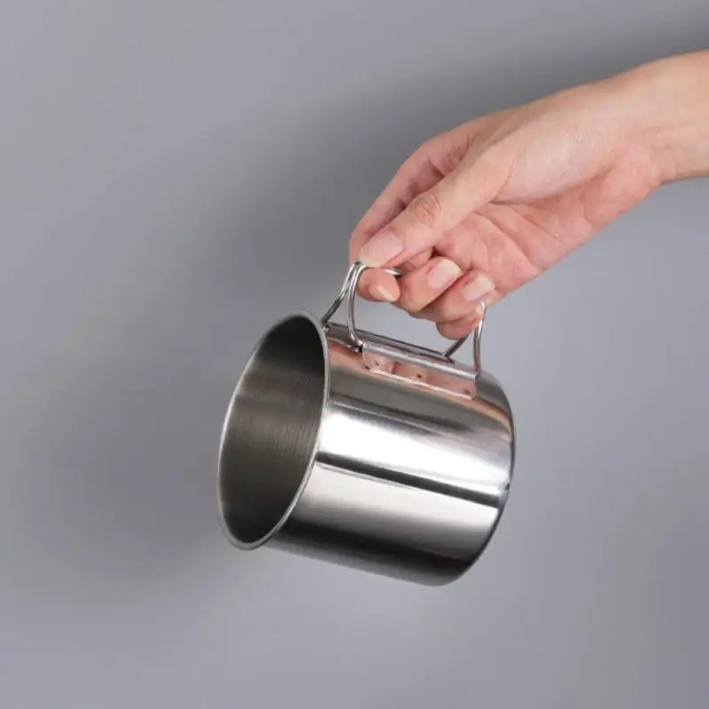 

Stainless Steel Cup Picnic Utensils Heating Tableware Lightweight Camping Mug Cooking Supplies Hiking Camping Travel Cookware
