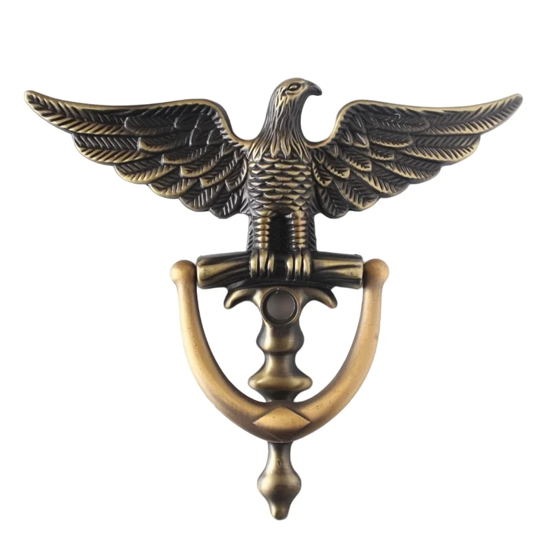 

Zinc Alloy Antique European Style Eagle Head Door Knocker Door Knockers Home Decor Ring Furniture Handle Hardware