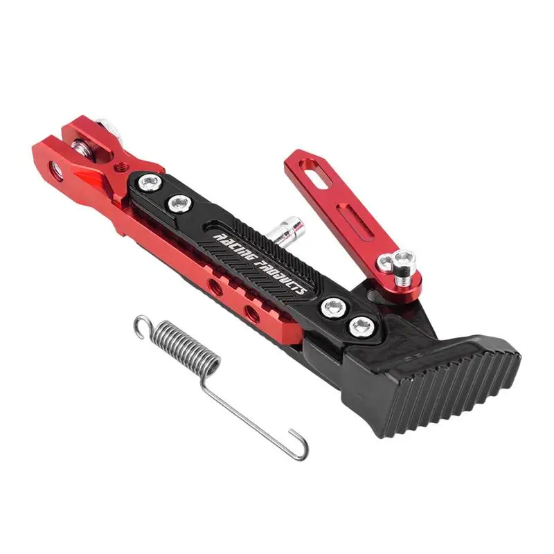

Motorcycle Kickstand Side Stand Adjustable Foot Side Support Motorbike Parking Foot Side Support Stand Metal Foot Bracket
