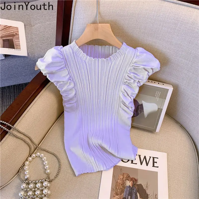 Однотонные рубашки для женщин футболки-туники без рукавов летние футболки