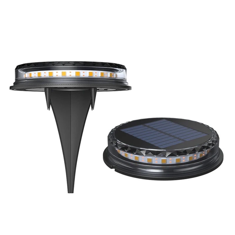 

Solar Lights Outdoor, Garden Deck Solar Disk Lights Waterproof, Solar Garden Ground Lights Outdoor Walkway Deck (4 Pack)