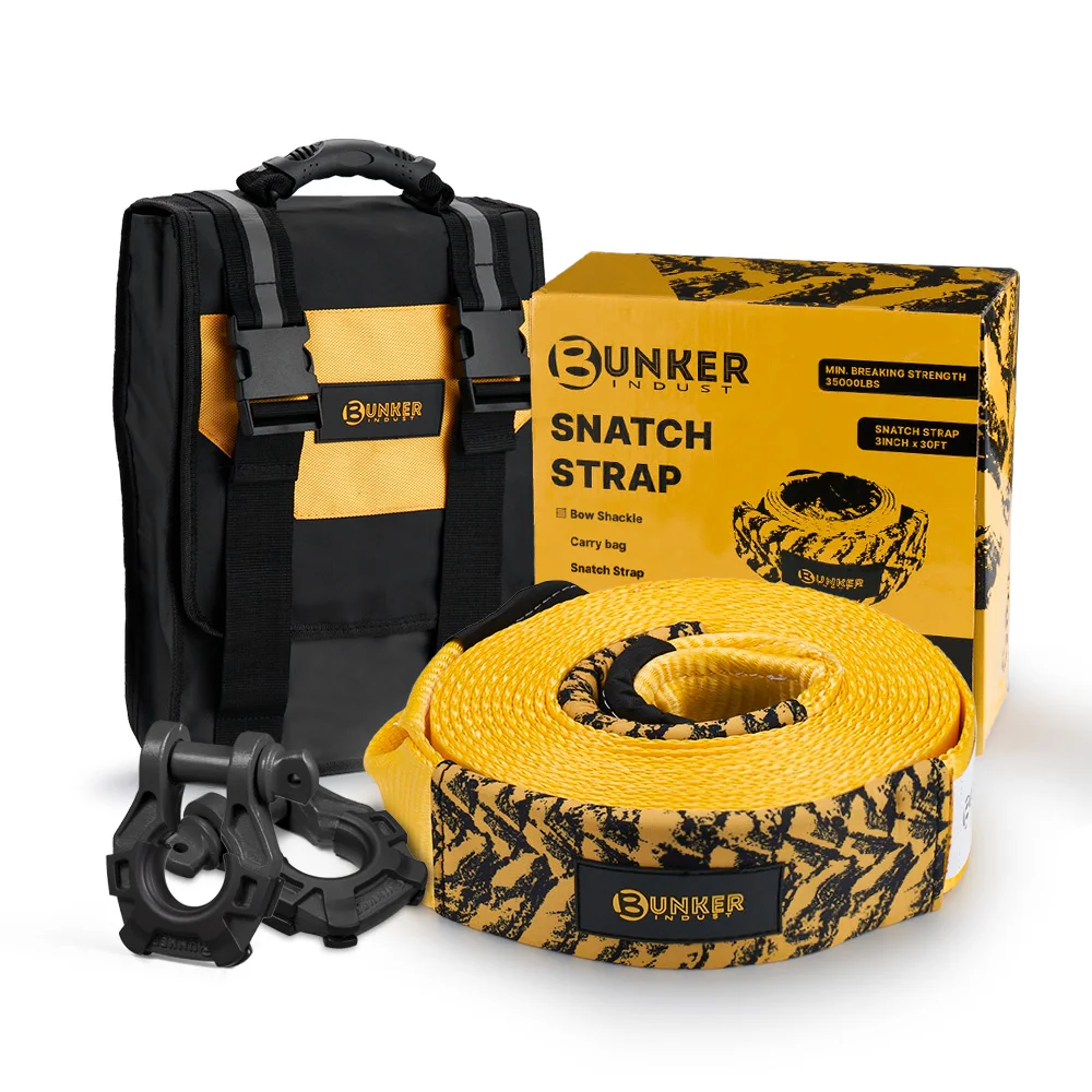 BUNKER INDUST 3 дюйма x 30 футов 35000 фунтов сверхмощный буксирный ремень для