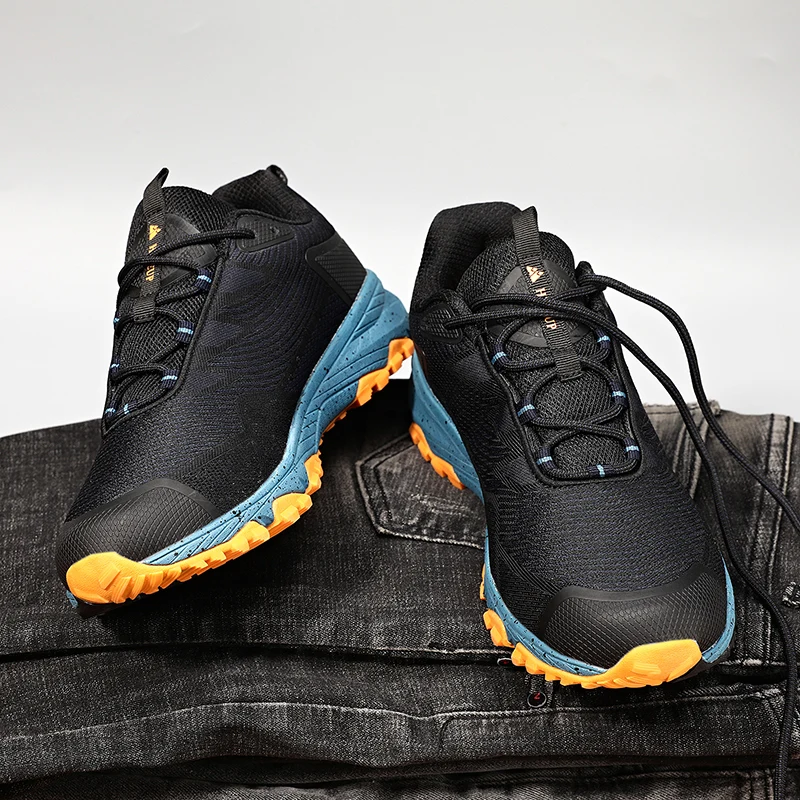 HIKEUP Men's Sneakers The North Hiking Men Sports Shoes for Trekking Trail Outdoor Walking Running Camping Male Shoes New Design