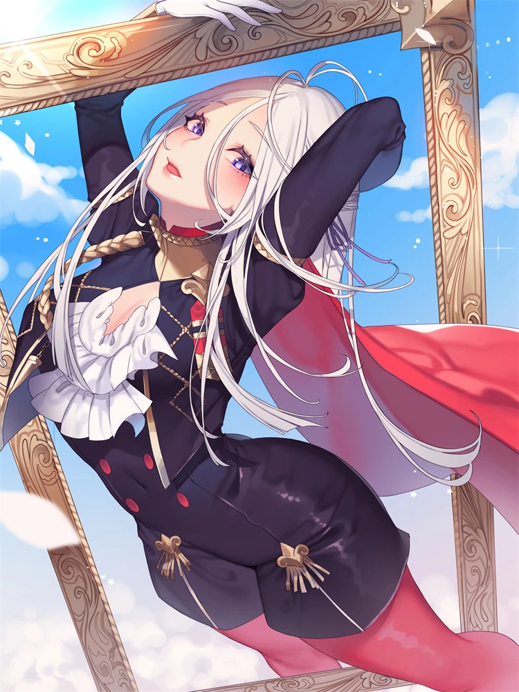 

3D Printed Anime Edelgard (Fire Emblem) Milk Fiber Natural Velvet Peach Skin Flannel Fleece Material Bedding Bed Sheet 1.5x2M