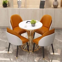 modern leisure dining chair leather bedroom garden chair makeup soft nordic chair design backrest sedie cucina outdoor furniture