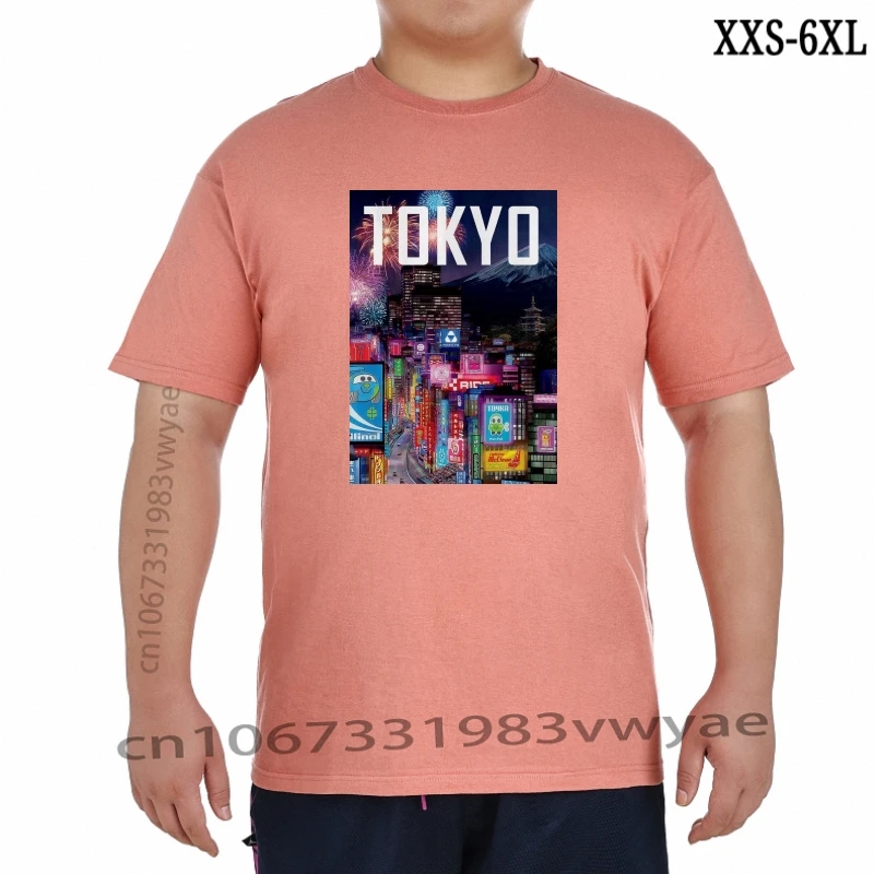 

100% хлопковые футболки, мужская футболка, Мужская одежда, футболка с рисунком Токио, японский город, городская пейзаж, Азия, футболка, мужская мода, пиво