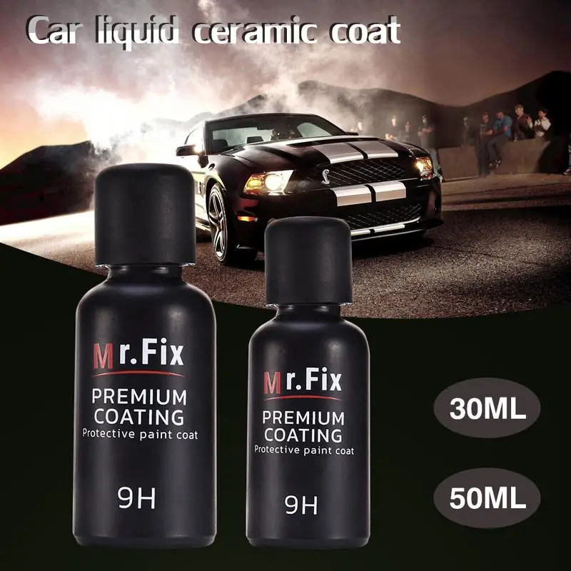 

ML 50ML Upgraded 9H Car Polish Liquid Ceramic Coat Super Hydrophobic Coating Crystal Set Auto Detailing Glasscoat