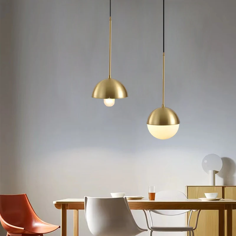 Современная винтажная Золотая светодиодная Подвесная лампа в стиле ретро лофт |