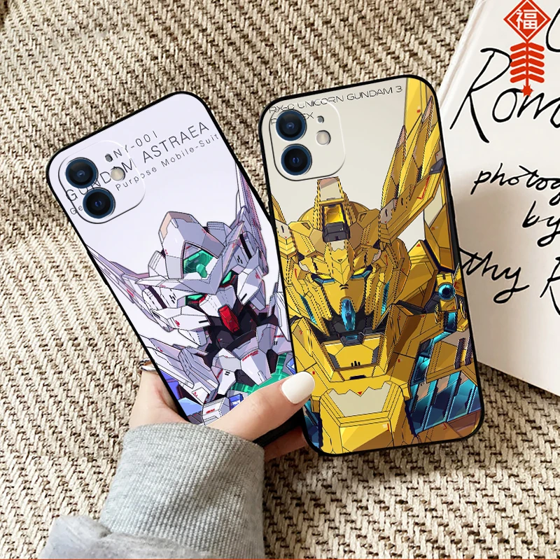 

Mobile Suit GUNDAM Phone Case For Funda iPhone 13 12 11 Pro Max Mini X XR XS Max SE 2020 6 6s 7 8 Plus Soft Coque Celular Etui