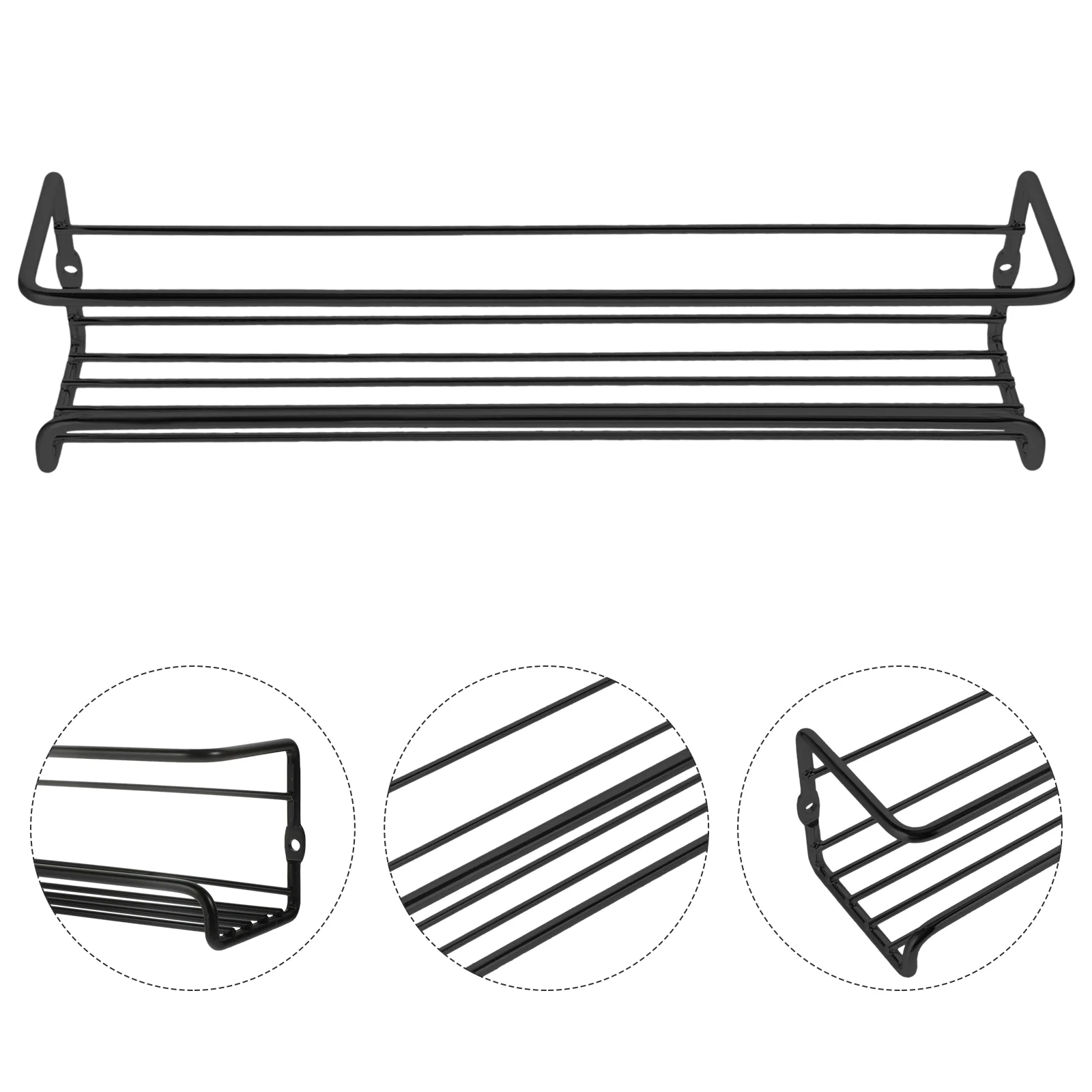 

Kitchen Shelf Spice Racks Wall Mount Seasoning Bottle Storage Organizer Metal Hanging Practical Home Reusable