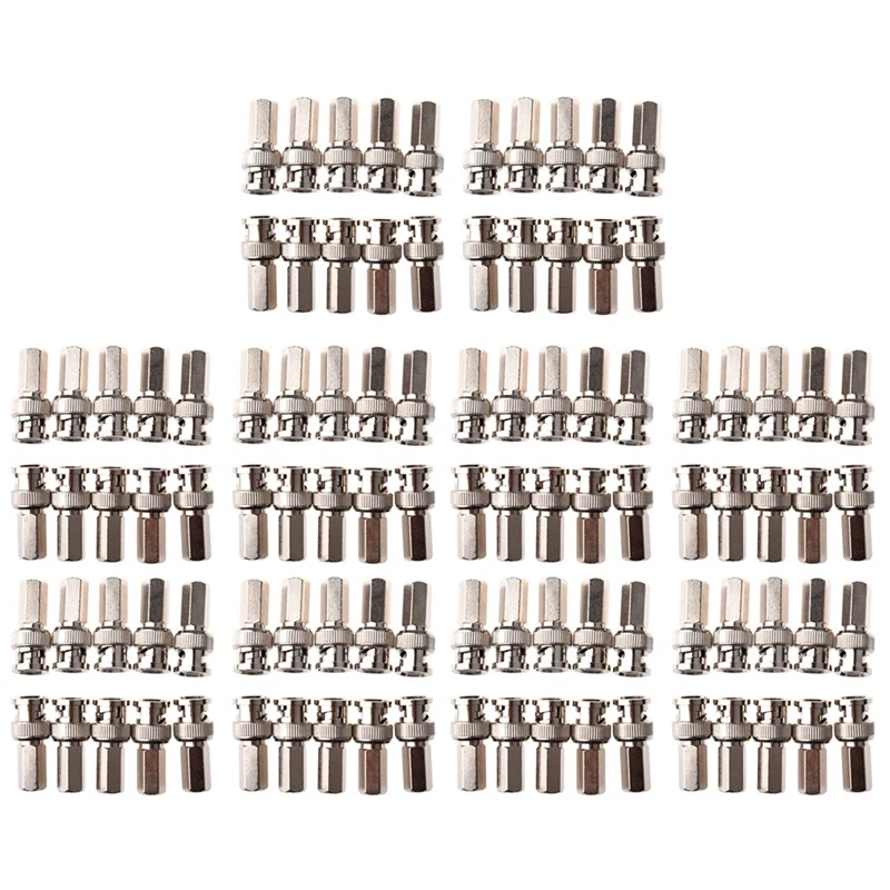 

Twist-On BNC Male Coax Connectors CCTV RG59 Pack Of 100