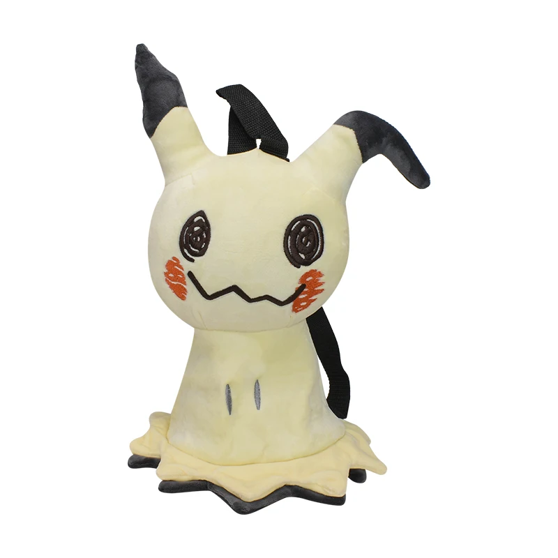 

Плюшевый Рюкзак Pokemon Mimikyu, аниме мультяшный рюкзак, милый мягкий плюшевый рюкзак, игрушки, скрытый карман на молнии, сумка на Хэллоуин