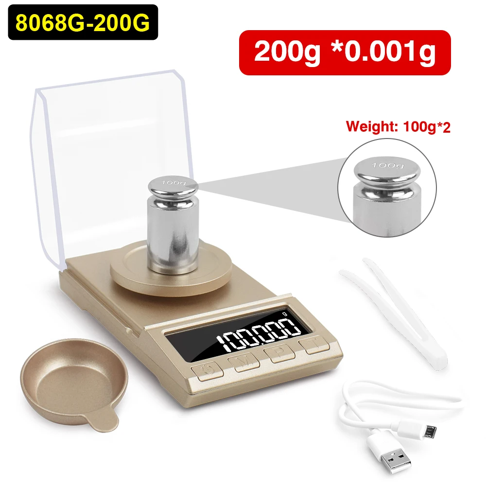 NEWACALOX Цифровые весы 0.001г