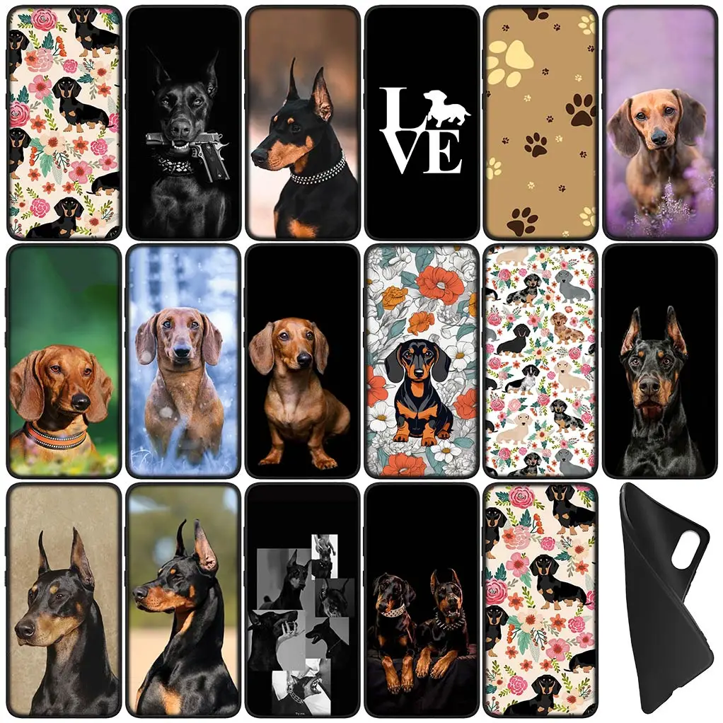 Гибкий чехол для телефона Dachshund Dog Doberman Xiaomi Redmi Note 9 8 11 Pro 4G Φ 9S 11S 9A 9C 5G 9T 8A мягкий